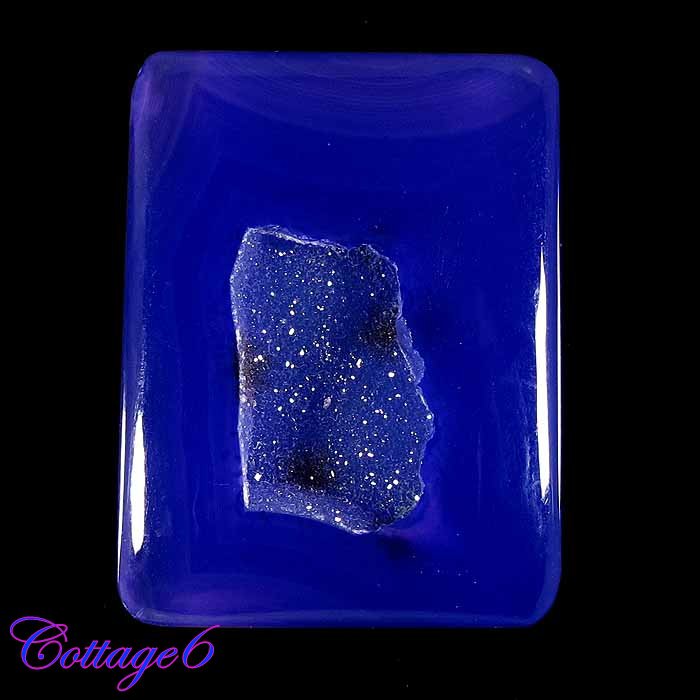 Certified 58.76Cts. ONYX  DRUZY AGATE GEODE CABOCHON GEMSTONE C6-586