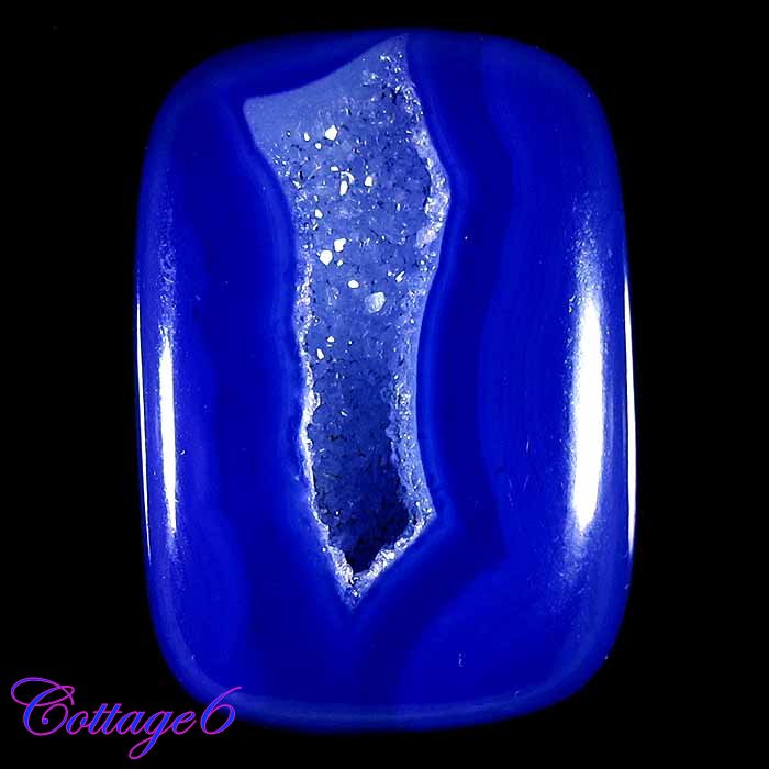 Certified 59.44Cts. ONYX  DRUZY AGATE GEODE CABOCHON GEMSTONE C6-594