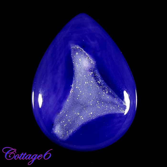 Certified 59.61Cts. ONYX  DRUZY AGATE GEODE CABOCHON GEMSTONE C6-589