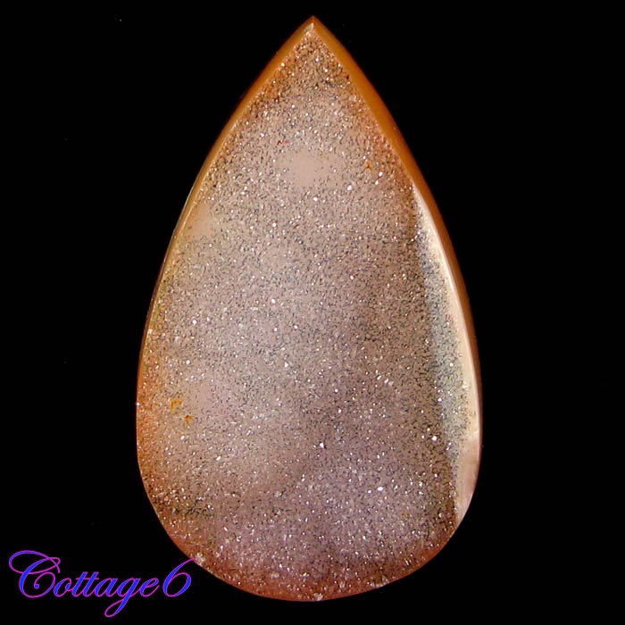 Certified 65.39Cts. CRYSTAL  DRUZY AGATE GEODE CABOCHON GEMSTONE C6-830