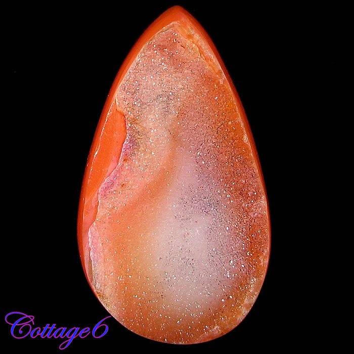 Certified 46.43Cts. CRYSTAL DRUZY AGATE GEODE CABOCHON GEMSTONE C6-820