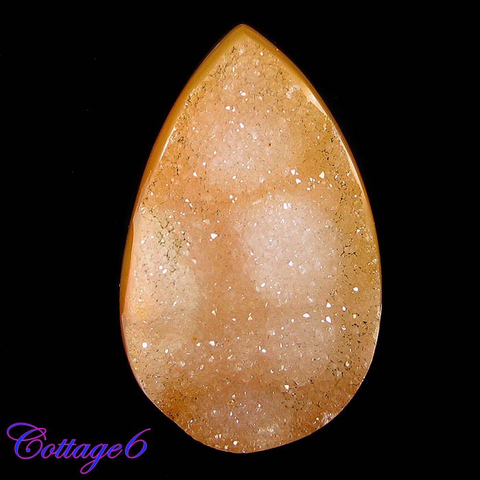 Certified 84.28Cts. CRYSTAL DRUZY AGATE GEODE CABOCHON GEMSTONE C6-785