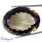 Certified 69.05Cts. NATURAL SMOKY QUARTZ CUT GEMSTONE C6-39