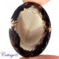 Certified 66.59Cts. NATURAL SMOKY QUARTZ CUT GEMSTONE C6-34