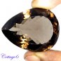 Certified 83.76Cts. NATURAL SMOKY QUARTZ CUT GEMSTONE C6-46