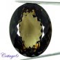 Certified 80.95Cts. NATURAL SMOKY QUARTZ CUT GEMSTONE C6-36