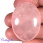 Certified 82.74Cts. NATURAL ROSE QUARTZ CABOCHON GEMSTONE C6-420