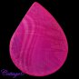 Certified 53.10Cts. ONYX DRUZY AGATE GEODE PEARL SHAPE CABOCHON GEMSTONE C6-698