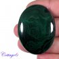 Certified  142.50Cts. NATURAL GREEN MALACHITE OVAL CABOCHON GEMSTONE C6-2197