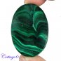 Certified 145.82Cts. NATURAL GREEN MALACHITE OVAL CABOCHON GEMSTONE C6-2205