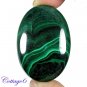 Certified 145.82Cts. NATURAL GREEN MALACHITE OVAL CABOCHON GEMSTONE C6-2205