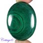 Certified 146.25Cts. NATURAL GREEN MALACHITE OVAL CABOCHON GEMSTONE C6-2198