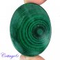 Certified 146.25Cts. NATURAL GREEN MALACHITE OVAL CABOCHON GEMSTONE C6-2198