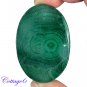 Certified 149.95Cts. NATURAL GREEN MALACHITE OVAL CABOCHON GEMSTONE C6-2192
