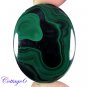 Certified 130.45Cts. NATURAL GREEN MALACHITE OVAL CABOCHON GEMSTONE C6-2190