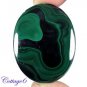 Certified 130.45Cts. NATURAL GREEN MALACHITE OVAL CABOCHON GEMSTONE C6-2190