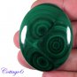 Certified 136.80Cts. NATURAL GREEN MALACHITE OVAL SHAPE CABOCHON GEMSTONE C6-2199