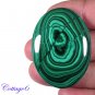 Certified  132.15Cts. NATURAL GREEN MALACHITE OVAL CABOCHON GEMSTONE C6-2212