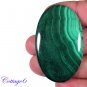 Certified  110.10Cts. NATURAL GREEN MALACHITE OVAL CABOCHON GEMSTONE C6-2204