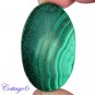 Certified  110.10Cts. NATURAL GREEN MALACHITE OVAL CABOCHON GEMSTONE C6-2204
