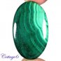 Certified  110.10Cts. NATURAL GREEN MALACHITE OVAL CABOCHON GEMSTONE C6-2204