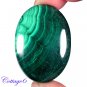 Certified  127.35Cts. NATURAL GREEN MALACHITE OVAL CABOCHON GEMSTONE C6-2215