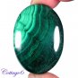 Certified 127.35Cts. NATURAL GREEN MALACHITE OVAL CABOCHON GEMSTONE C6-2215