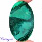 Certified AA +++ 108.54Cts. NATURAL GREEN MALACHITE OVAL SHAPE CABOCHON GEMSTONE C6-2266
