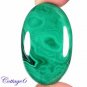 Certified AA +++ 108.54Cts. NATURAL GREEN MALACHITE OVAL SHAPE CABOCHON GEMSTONE C6-2266