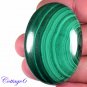 Certified 133.55Cts. NATURAL GREEN MALACHITE OVAL SHAPE CABOCHON GEMSTONE