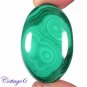 Certified 66.10Cts. NATURAL GREEN MALACHITE OVAL SHAPE CABOCHON GEMSTONE C6-2281