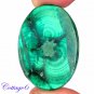 Certified 63.05Cts. NATURAL GREEN MALACHITE OVAL CABOCHON GEMSTONE C6-2253