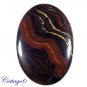 Certified 186.10Cts. NATURAL IRON TIGER CABOCHON GEMSTONE C6-2221