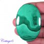 Certified 173.55Cts. NATURAL GREEN MALACHITE OVAL CABOCHON GEMSTONE C6-2208