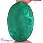 Certified 173.55Cts. NATURAL GREEN MALACHITE OVAL CABOCHON GEMSTONE C6-2208