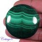 certified AA +++ 166.29Cts. NATURAL GREEN MALACHITE ROUND SHAPE CABOCHON GEMSTONE C6-2211