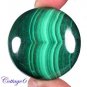certified AA +++ 166.29Cts. NATURAL GREEN MALACHITE ROUND SHAPE CABOCHON GEMSTONE C6-2211