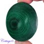 Certified AA +++ 195.08Cts. NATURAL GREEN MALACHITE OVAL SHAPE CABOCHON GEMSTONE C6-2196