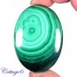 Certified 246.10Cts. NATURAL GREEN MALACHITE OVAL CABOCHON GEMSTONE C6-2195