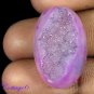 Certified 28.37Cts. ONYX  DRUZY AGATE GEODE CABOCHON GEMSTONE C6-465