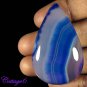 Certified 77.75Cts. NATURAL ONYX AGATE GEODE CABOCHON GEMSTONE C6-658