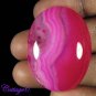 Certified 79.60Cts. NATURAL ONYX AGATE GEODE CABOCHON GEMSTONE C6-625