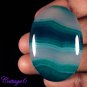 Certified NATURAL ONYX AGATE GEODE CABOCHON GEMSTONE C6-652
