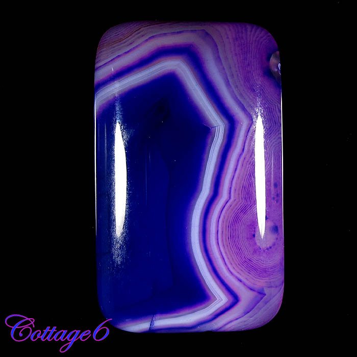 Pink Blue NATURAL ONYX AGATE GEODE CABOCHON GEMSTONE C6-630