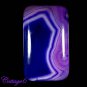 Pink Blue NATURAL ONYX AGATE GEODE CABOCHON GEMSTONE C6-630