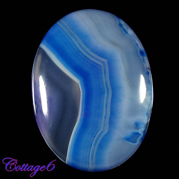 Certified NATURAL ONYX AGATE GEODE CABOCHON GEMSTONE C6-635