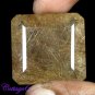 Certified FINE QUALITY~100% NATURAL RUTILE QUARTZ SQUARE CUT GEMSTONE C6-03