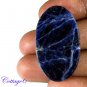 Certified NATURAL BLUE SODALITE OVAL SHAPE CABOCHON GEMSTONE C6-2088
