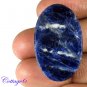 Certified NATURAL BLUE SODALITE OVAL SHAPE CABOCHON GEMSTONE C6-2094