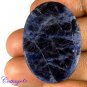 Certified NATURAL BLUE SODALITE OVAL SHAPE CABOCHON GEMSTONE C6-2097